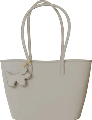 Produktbild von Damen Handtasche Echtleder Shopper  Italy Innentasche 30635 beige/nero