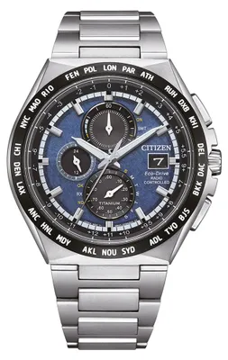 Immagine prodotto di Citizen AT8238-84L Orologio radiocontrollato Eco-Drive Solar Uomo Titanio Blu