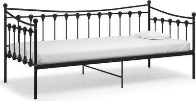 Produktbild von vidaXL Schlafsofa Bettgestell Schwarz Metall 90x200 cm