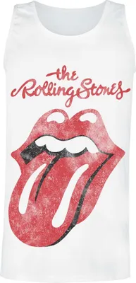 Produktbild von The Rolling Stones Tank-Top Herren Classic Tongue weiß M