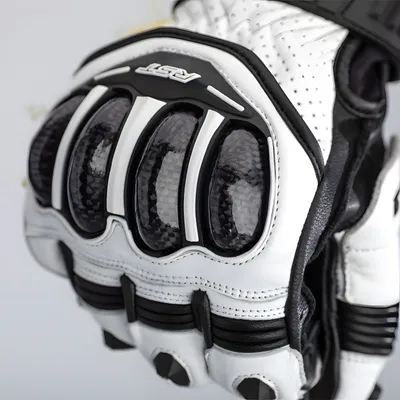 Image de RST TracTech Evo 4 Short Gants en cuir blanc/noir taille S