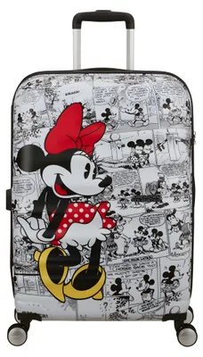 Zdjęcie produktu dla American Tourister Trolley Wavebreaker Disney Spinner 67 / 24 TSA Disney FL Minnie Comics Biały biały