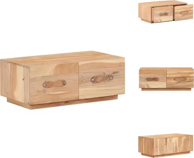 Zdjęcie produktu dla vidaXL Stolik kawowy 90 x 50 x 35 cm Lite drewno z recyklingu - Stoliki kawowe