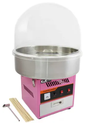 Produktbild von Retro Pink Zuckerwattemaschine mit 50 cm Edelstahlschüssel, Temperaturregler, Aufbewahrungsschublade & benutzerfreundlicher Bedienung – Perfekt für Partys, Events & Zuhause