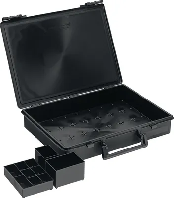 Produktbild von raaco 104203, Schwarz, Polypropylen (PP), 338 mm, 261 mm, 57 mm, 527 g
