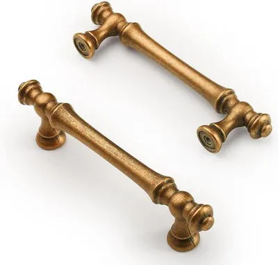Immagine prodotto di maniglie per porte in bronzo antico opaco da 96 mm - 10 pezzi - Lega di zinco - Maniglie per mobili moderni - Armadio cassetto ufficio cucina