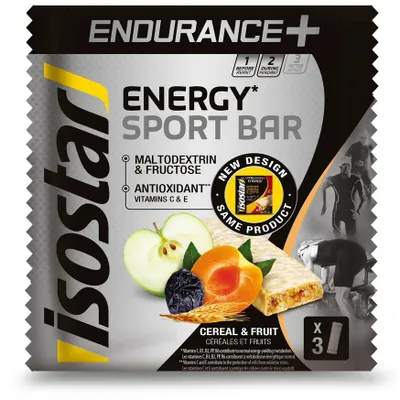 Immagine prodotto di Isostar ENDURANCE+ SPORT BAR 3x40g OVOCE a CEREÁLIE