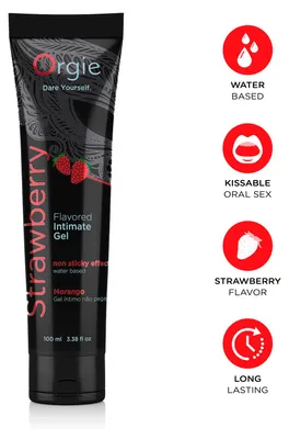 Imagen del producto de Orgie - Lubricanete Gel Íntimo Besable Base Agua Fresa 100 Ml