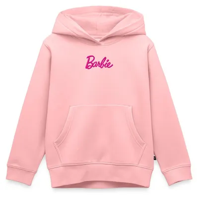 Produktbild von Spreadshirt Barbie Logo Stick Geschenkidee Kinder Premium Hoodie, 134/140 (8 Jahre), Rosa