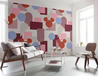 Produktbild von Komar Vlies Fototapete - Colourful Mickey - Größe: 400 x 250 cm (Breite x Höhe) - 8 Bahnen