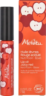 Produktbild von Melvita Lip Oil, Lippenbalsam, Rot, Frauen, Jeder Hauttyp, Rizinusöl, Feuchtigkeitsspendend, Nährend, Glanz
