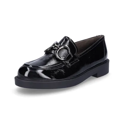 Produktbild von Paul Green Damen Leder Slipper schwarz Lack 4,5