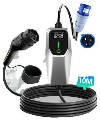 Obrázok produktu pre Nabíjačka pre elektromobily, prenosný dizajn, široká kompatibilita, SYS 7 kW 10 m, typ 2-h