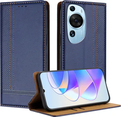 Obrázek produktu pro Pouzdro na mobilní telefon pro Huawei P60 Art Leather Flip Flip Cover with Stand Function Blue