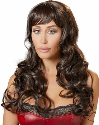 Immagine prodotto di Parrucca con lunghi capelli castani