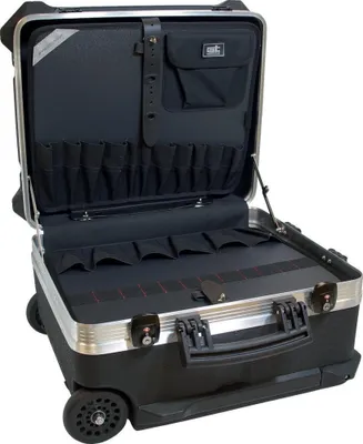 Produktbild von Promat Schalenkoffer rollbar 470x390x300mm Tragfähigkeit 40kg stapelbar
