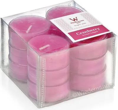 Produktbild von Duftteelichter Cranberry 19 x Ø 38 mm, 12 Stück