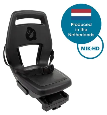 Zdjęcie produktu dla Klawiatura Kindersitz dla dzieci Qibbel Junior 6+ - MIK HD - z uchwytami i osłoną - Midnight Black