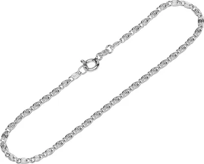 Produktbild von Armband 925 Sterling Silber 19cm S Panzerkette rund Damen designer Armbandkette