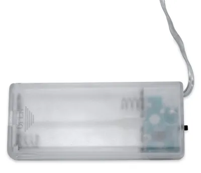Produktbild von LED Fensteraufkleber Schneemann Lichterkette 100 cm mit Timer, 6 LEDs