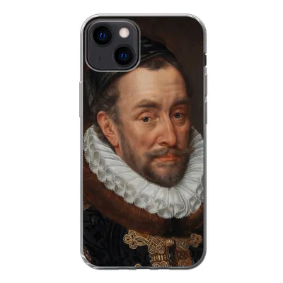 Produktbild von MuchoWow® Handyhülle Schutzhülle Hülle für iPhone 13 Wilhelm von Oranien - Gemälde von Adriaen Thomasz. Silikon Softcase Handy Hülle - Karteninhaber