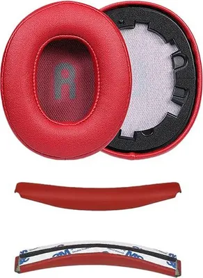 Zdjęcie produktu dla INF Wymienne nauszniki z proteinowej skóry do JBL TUNE T700BT T710 720 T750BTNC T760NC Czerwony