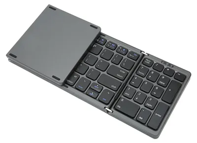Obrázok produktu pre Skladateľná Bluetooth klávesnica s numerickou klávesnicou, 81 klávesov, napájaná z batérie, rozhranie Type-C, vrecková Bluetooth klávesnica pre PC
