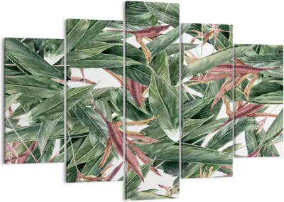 Produktbild von Bild auf Leinwand - Leinwandbild - Pflanze Blatt Blume - 150x100cm - Wand Bild - Wanddeko - Leinwanddruck - Bilder - Kunstdruck - Wanddekoration - Leinwand bilder - Wandkunst - EA150x100-3844