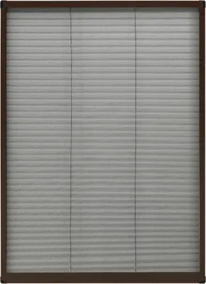 Obrázek produktu pro vidaXL Síťka proti hmyzu plisovaná do oken Hliníková hnědá 80x120 cm