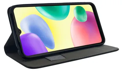 Produktbild von Buch Tasche Smart kompatibel mit Xiaomi Redmi 10a 4G Handy Hülle Etui Brieftasche Schutzhülle mit Standfunktion, Kartenfach schwarz