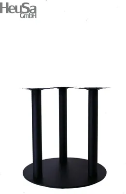 Produktbild von Tischgestell Höhe 100 cm, Tischfuß, schwarzes Gestell, 3 Tischbeine, runder Fuß, Modell Augsburg