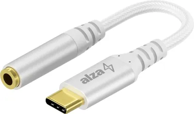Produktbild von AlzaPower USB-C (M) auf 3,5-mm-Klinkenstecker (F) 0,1 m silber