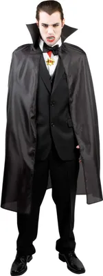 Produktbild von Cape Bloodlust Teufel Umhang schwarz Karneval Halloween Kostüm 120cm