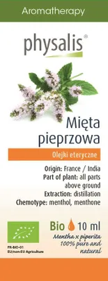Obrázek produktu pro Esenciální mátový olej (PFEFFERMINT) BIO 10 ml - PHYSALIS