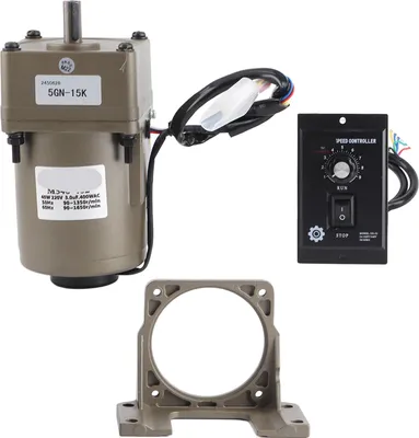Produktbild von Wechselstrom-40-W-Einphasen-Asynchron-Getriebemotor mit einstellbarer Untersetzungsdrehzahl (15K)