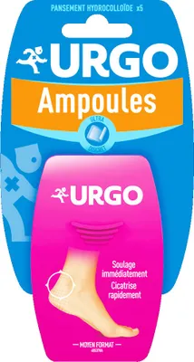 Produktbild von Urgo Ultra Discreet Patches Fersenblasen x5