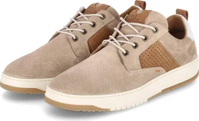 Produktbild von Bullboxer Herren Low Sneaker Beige Rauleder handcrafted Größe: 46