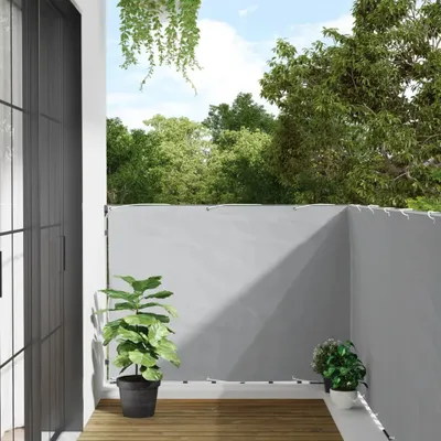 Produktbild von Möbel Balkon-Sichtschutz Grau 500x120 cm PVC - Metallzäune &41002