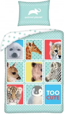 Obrázok produktu pre Detská súprava posteľnej bielizne Animal Planet