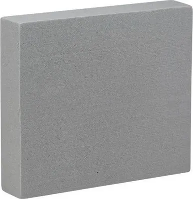 Produktbild von OASIS® Steckschwammplatte MATJAZ grau, 29x25x6cm - Kunstblumen Steckschaum