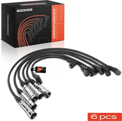 Immagine prodotto di Frankberg 6x set di cavi di accensione per VW Passat 32B Audi 100 431 200 80 Coupe 81