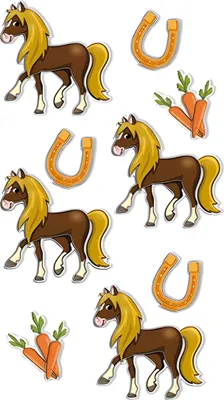 Produktbild von ROESSLER PAPIER Sticker Mädchentraum Pferd