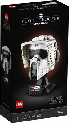 Produktbild von LEGO 75305 Star Wars Scout Trooper Helm Bauset für Erwachsene, Deko, Geschenkidee, Modell zum Bauen und Ausstellen