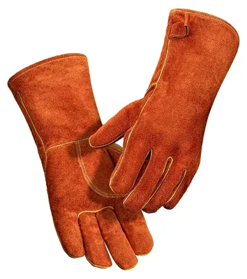 Produktbild von Grillhandschuhe, atmungsaktiv, schweißabsorbierend, hitzebeständig, Mikrowellenschutz für Camping, Backen, Schweißen, Grillen, Kochen