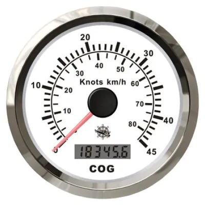 Produktbild von GPS Tachometer mit Kompass, weißes Zifferblatt, 96 mm 27.780.01
