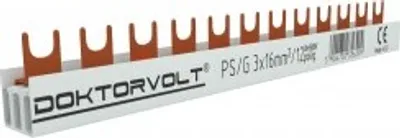 Produktbild von 3P Phasenschiene Gabel 12-polig 16mm? PS/G Schiene Sammelschiene 100A Schteiner