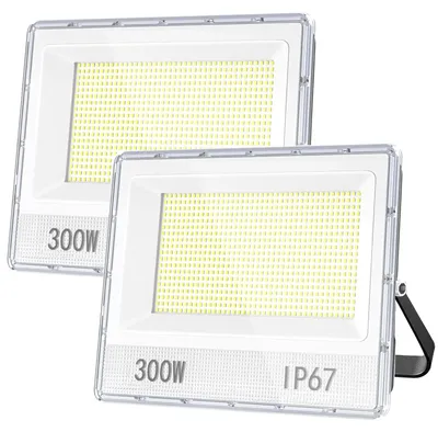 LED-Strahler 2er-Set 300 W, 30.000 lm, IP67, 7000 K, kaltweiß