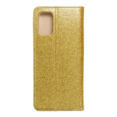 Zdjęcie produktu dla Pokrowiec König Design kompatybilny z Samsung Galaxy A02s z syntetycznej skóry - Złoty pokrowiec na telefon komórkowy