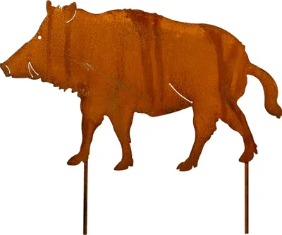 Produktbild von Metall Deko Wildschwein in Rostoptik