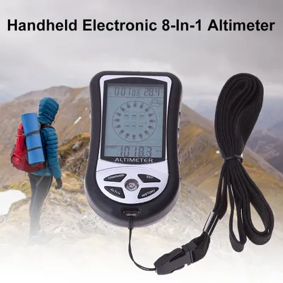 Produktbild von 8 In 1 Outdoor-Angel-Handkompass Höhenmesser Thermometer Barometer